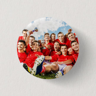 Bóton Redondo 2.54cm Foto Personalizada da Equipe Esportiva