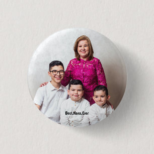 Bóton Redondo 2.54cm Foto personalizada melhor nunca