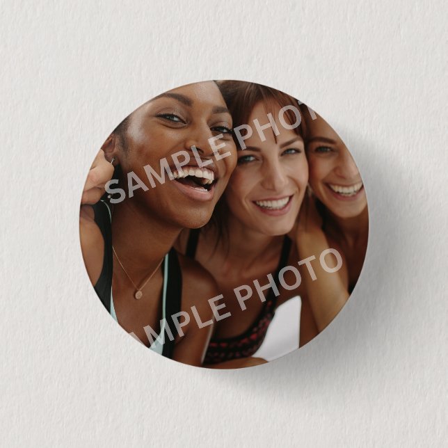 Bóton Redondo 2.54cm Foto Personalizável  (Frente)