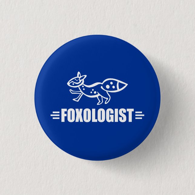 Bóton Redondo 2.54cm Fox Engraçada (Frente)