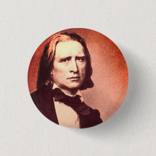 Bóton Redondo 2.54cm Franz Liszt
