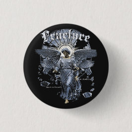 Bóton Redondo 2.54cm Fratura - Design Gothic Streetwear