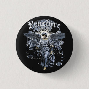 Bóton Redondo 2.54cm Fratura - Design Gothic Streetwear