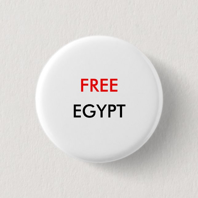Bóton Redondo 2.54cm FREE EGYPT Button (Frente)