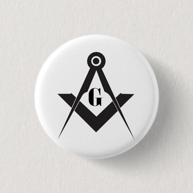 Bóton Redondo 2.54cm Freemasonry symbol (Frente)