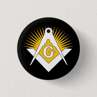 Bóton Redondo 2.54cm Freemasonry symbol