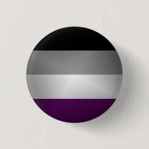 Bóton Redondo 2.54cm Fundo Colorido do Sinalizador do Orgulho Asexual