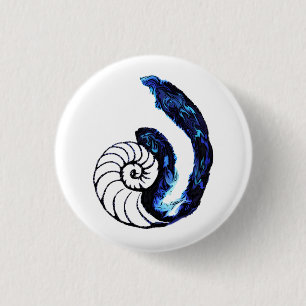 Bóton Redondo 2.54cm Fundo customizável do preto do órfão do tatuage