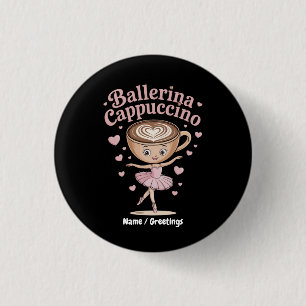 Bóton Redondo 2.54cm Funny Ballerina Cappuccina Memória Italiana do Bra