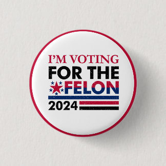 Bóton Redondo 2.54cm Funny Trump Felon