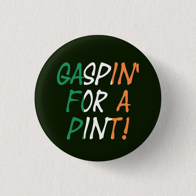 Bóton Redondo 2.54cm Gaspin para um pbcn de pint (Frente)