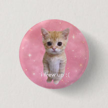 gatinho meme fofo engraçado "eu fiz xixi" broche