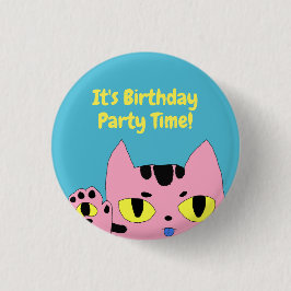 Bóton Redondo 2.54cm Gato de bolso de alienígena