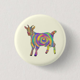 Bóton Redondo 2.54cm Gato Espiral Bonito Colorido Engraçado Arte Animal