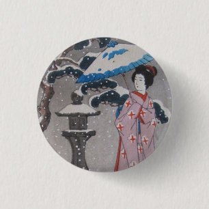 Bóton Redondo 2.54cm Geisha
