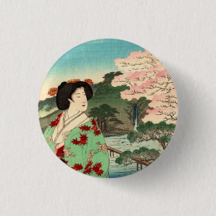 Bóton Redondo 2.54cm Geisha