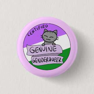 Bóton Redondo 2.54cm Genderqueer genuíno