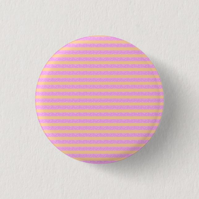Bóton Redondo 2.54cm Geométrico Rosa  (Frente)