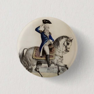 Bóton Redondo 2.54cm George Washington Antigo a Cavalo | 250 EUA