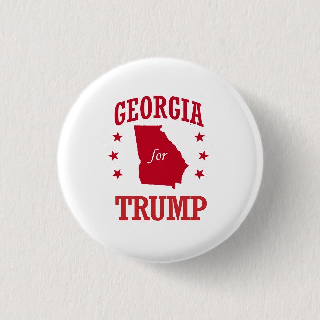 BÓTON REDONDO 2.54CM GEÓRGIA PARA DONALD TRUMP (Frente)