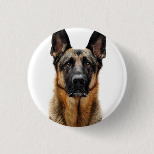 Bóton Redondo 2.54cm German shepherd Sentado