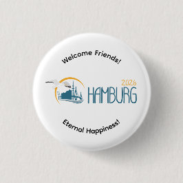 Bóton Redondo 2.54cm Germany 2026 International Convention Pin