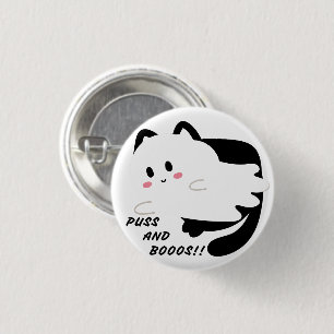 Bóton Redondo 2.54cm Ghost Boo