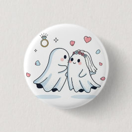 Bóton Redondo 2.54cm Ghost Cute Love Patch — Romantic Pin Button 2026