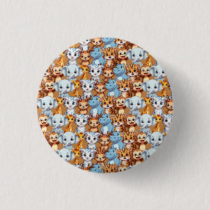 Bóton Redondo 2.54cm Girafa-cega-cega-cega-cega-cãozinho