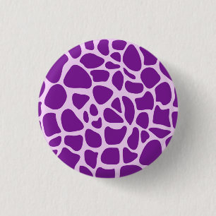 Bóton Redondo 2.54cm Giraffe Skin Purple Texture-23324