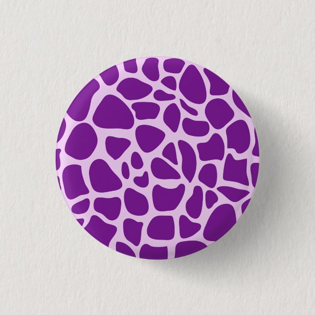 Bóton Redondo 2.54cm Giraffe Skin Purple Texture-23324 (Frente)