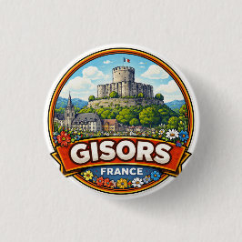 Bóton Redondo 2.54cm Gisors França 
