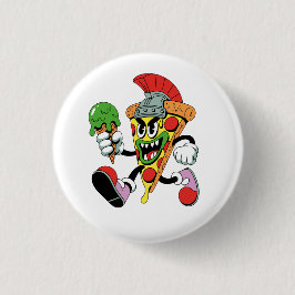 Bóton Redondo 2.54cm Gladiator Pizza Slice Brainrot