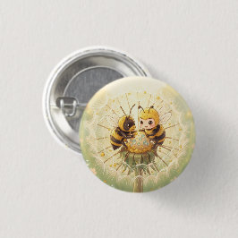 Bóton Redondo 2.54cm Golden Bumblebee in Bloom Dance.5