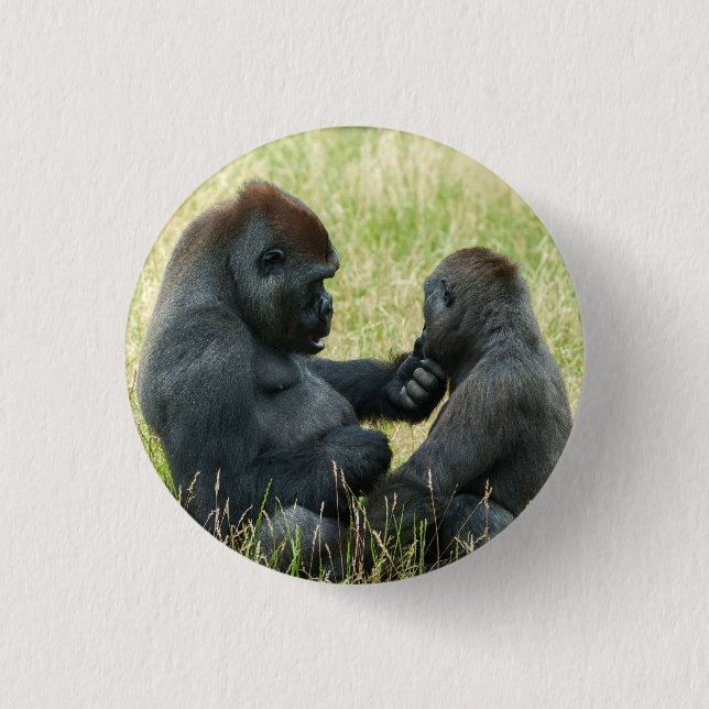 Bóton Redondo 2.54cm Gorilla Brother's Forever (Frente)