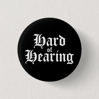 Bóton Redondo 2.54cm Gótico Preto Branco Texto Medieval Dificuldade de