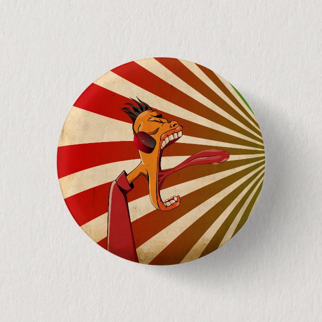 Bóton Redondo 2.54cm Gritar dos plenos Verões (Frente)