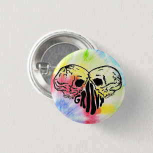 Bóton Redondo 2.54cm Groovy Button
