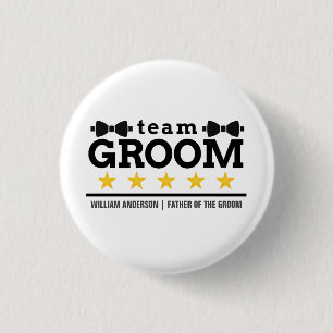 Bóton Redondo 2.54cm Grupo de Equipe PADRINHO DE CASAMENTO SOLTEIRO