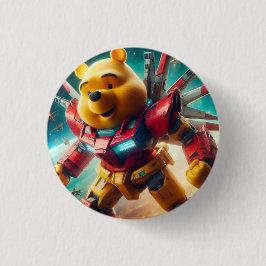 Bóton Redondo 2.54cm Gundam Winnie o Pooh 1