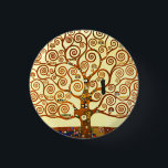 Bóton Redondo 2.54cm Gustav Klimt A Árvore da Vida das Belas Artes<br><div class="desc">Gustav Klimt Botão da Árvore da Vida de Belas Artes</div>
