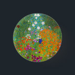Bóton Redondo 2.54cm Gustav Klimt Bauerngarten Fllower Garden Fine Art<br><div class="desc">Gustav Klimt Bauerngarten Flor Garden Botão de Arte Fino</div>