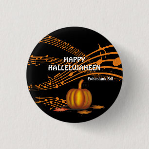 Bóton Redondo 2.54cm Halloween HALLELUJAHEEN Abóbora