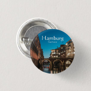 Bóton Redondo 2.54cm Hamburg Souvenir