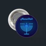 Bóton Redondo 2.54cm Hanukkah Menorah lança decoração do Festival<br><div class="desc">Hanukkah Menorah lança decoração do Festival</div>