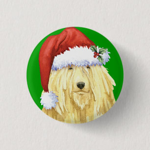 Bóton Redondo 2.54cm Happy Howlidays Komondor