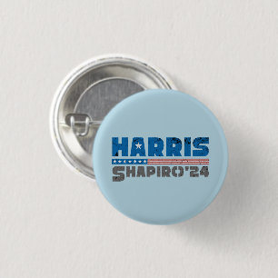 Bóton Redondo 2.54cm Harris Shapiro 2024 Listra Vintage Patriótica
