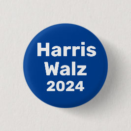 Bóton Redondo 2.54cm Harris / Walz 2024 Campanha Presidencial