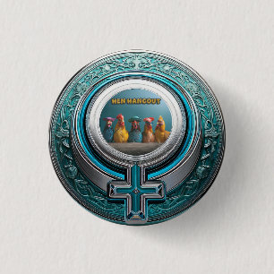 BÓTON REDONDO 2.54CM HEN HANGOUT