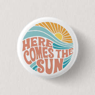 Bóton Redondo 2.54cm Here comes the sun